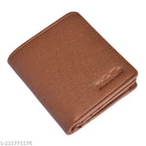 Solid PU, 2-compartment MATIN LIFE men's wallet. RFID protected, compact design. Cruelty-free artificial leather. Made in India
