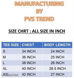 Men's white polyester printed round neck half sleeves T-shirt, lightweight, breathable, designed for comfort
