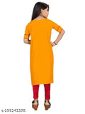Fancy modern cotton kurti & kurtas, printed net pattern for cute girls, short sleeves, size 6-7 years (top bust size 24in, top length size 28in), made in India