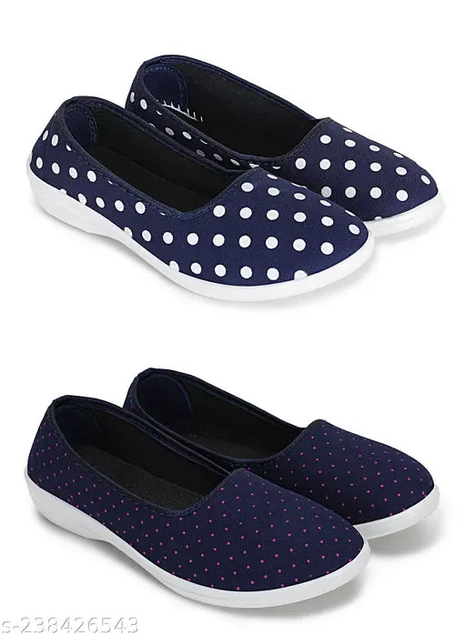 TPSS Latest Collection, synthetic juttis for women & girls - printed ballerinas, comfortable & fashionable, Velcro fastening