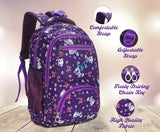 Cat Print Polyester Backpack with Smart Organization - Durable School Bag for Girls & Kids, Vibrant Design