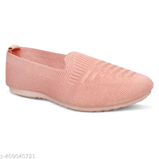 Mesh bellies and juttis for women - solid pattern boat shoes in various sizes (IND-5 to IND-8), handcrafted from India