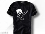 White cotton Daho Fancy printed men's t-shirt, short sleeves, casual outfit accessory