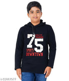 Pure cotton boys winter hoodie, long sleeves, printed net design for 11-13 years old, India origin