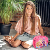 Stylbase cartoon printed unisex waterproof lunch bag (6.6 inches), durable polyester, 2 compartments, perfect for kids' school travel and picnics, India origin
