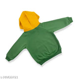 Kids Unisex Boys and Girls Hoodie Sweatshirt for 1 to 5 years kids Olive Amazing style