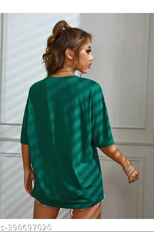 Cotton blend longline drop shoulder Boho style oversized t-shirt for women and girls, featuring California print design