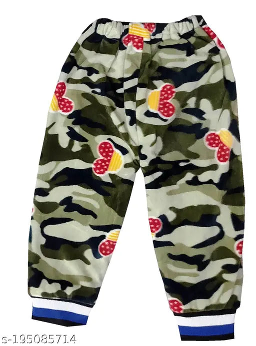 Kids winter wool hoody jacket & pyjama in printed net pattern, perfect for cozy nights, made in India