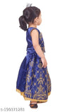 Silk blend kids lehenga choli with dupatta, embellished in Indian embroidery. Suitable for 12-18 months