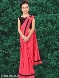 New Stylish Girls Ethnic Gowns (India), poly silk striped net with short sleeves, vibrant sequin blouse piece for party/festival wear. Size 3-4 years