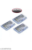 Solid plastic card holder pack of 3, protects 10 cards each, ideal for daily and office use