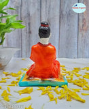 Marble Small Size Shri Dattatreya Idol by SHINDE EXPORTS, graceful and washable with water & milk. Indian-made religious statue for home or car