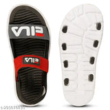 Comfortable Lycra sandals for kids, Eva sole, slip-on design. Boys casual flip-flops for active play and outdoor fun by OM FOOTWEAR