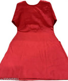 Pashmina embroidered Kurti, three-quarter sleeves, Indian handcrafted fashion