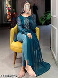 Black Georgette long shrug, three-quarter sleeves, versatile layering piece for women's wardrobe