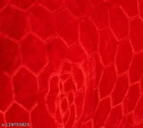 Red trendy floral embossed microfiber blanket, super soft and heavy for winter comfort