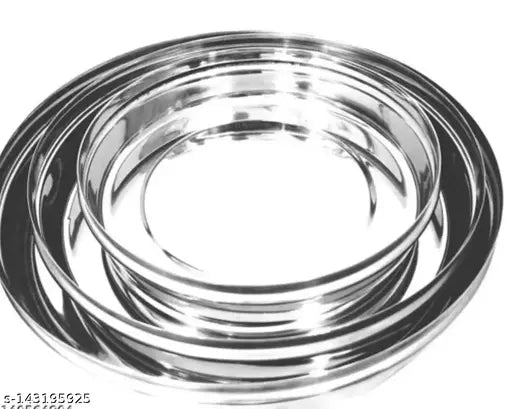 Stainless steel fruit container, pack of 3 (700ml/900ml/1200ml), high-quality airtight dry food storage for Indian rotis and chocolates