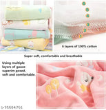 Mushroom-hued 6-layer muslin cotton receiving blanket, perfect for winter. Breathable, soft, and versatile. Ideal as a wrap, swaddle, or stroller cover." (103 characters)