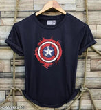 Comfy modern cotton t-shirts, short sleeves, printed design for men, pack of 3 from India