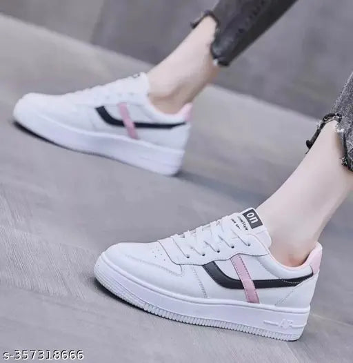 Mesh white women's Reefox sneakers, stylish & comfortable for casual or sports use