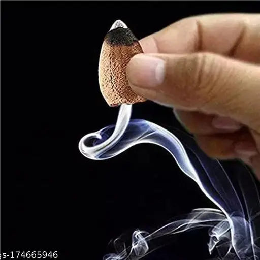 Poly Resin Shiv Smoke Backflow Fountain/Incense Burner/Decorative Statue, India origin. 8cmL x 12cmH x 10cmW, includes 100 free backflow incense cones