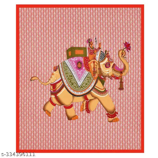 Red double printed cotton flat bedsheet, durable & breathable for summer, comes with 2 pillow covers