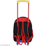 Multicolor Red Indian Riders SPIDER M School Kids Waterproof Trolley Bag (30 L), polyester net with spider print on front, waterproof and good looking bag with 3 compartments