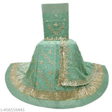 Embroidered Georgette Rajputi Poshak for women, featuring Aari and stone work, suitable for parties and festive occasions