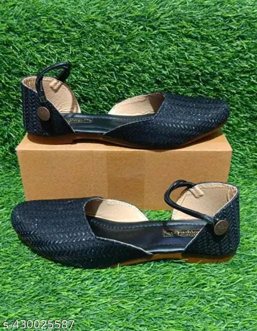 Synthetic embellished ballerinas for stylish parties, available in sizes IND-4 to IND-9