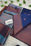 Unstitched half saree with woven design Zari work, Lichi silk for women - Beautiful and high-quality Indian craftsmanship
