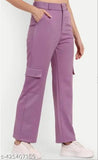 Classy cotton blend trousers for women - Solid net, elegant fit. XS (waist 26in, length 37in), S (waist 28in, length 38in), M (waist 30in, length 39in), L (waist 32in, length 39in). Indian origin