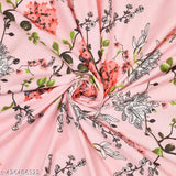 Haus & Kinder Victorian Summer Dream Pink 100% Cotton Double Bedsheet (Regular Quality) with Complimentary 2 Pillow Covers, ideal for adult sleep in summer, machine washable, made in India