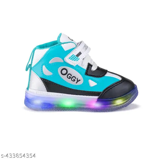LED mesh sneakers for kids, ideal for parties & festivals. Velcro fastening, memory foam insoles, flexible non-skid sole. Great gift idea for celebrations