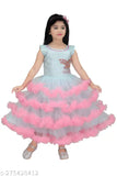 Pink net frock gown dress for girls, semi-transparent net fabric, vibrant pink color, embellished with sequins or beads, sleeveless design, perfect for special occasions, origin India