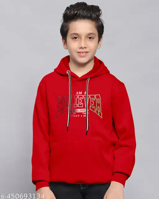 Woolen printed boys hoodie for winter, ideal for kids aged 4-7 years, Indian origin
