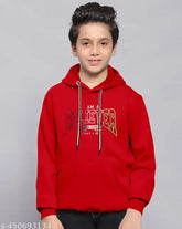 Woolen printed boys hoodie for winter, ideal for kids aged 4-7 years, Indian origin