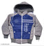 Boys aqua blue nylon jacket pack, colorblocked & waterproof for ages 0-12 years, India origin