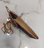 Jute mobile cover sling for girls, self-design pattern, free size, easy-to-carry accessory from India