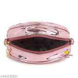 PU unicorn print Sequnce Lol Girl Bag, free size crossbody purse for kids & women, perfect gifting option from India