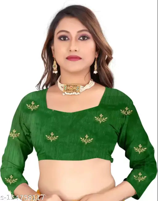 Indian embroidered net fabric saree with art silk blouse, heavy embroidery work