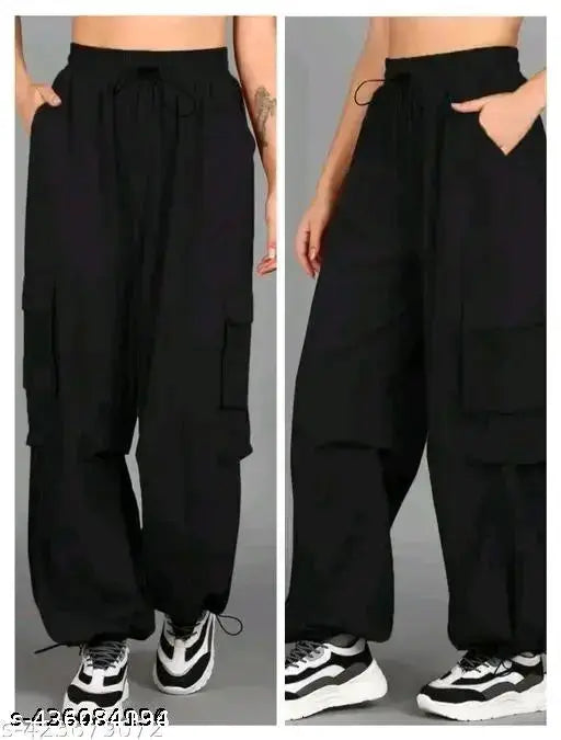 Stylish polyester women's pants, solid color from the latest Indian collection