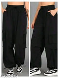 Stylish polyester women's pants, solid color from the latest Indian collection