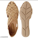 Striped mesh casual bellies shoes for girls and women, high-quality and comfortable footwear from commander shoes