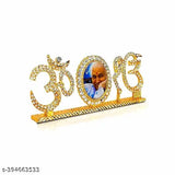 Multicolor Car Swaroop Guruji Rhinestone Idol, small size 4 x 9.5 cm for home and car decor