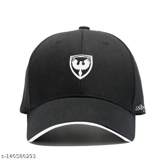 Solid cotton baseball cap, Indian-made eaglebuzz embroidery design