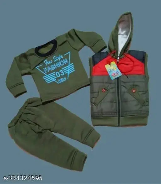 Modern wool sweatshirt for boys, styled with printed pattern, 0-3 months size