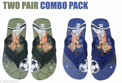 Olive green RITA Kids Combo rubber soled sneakers with cartoon character patterns for kids aged 4.5-12 years, India origin
