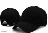 Solid cotton baseball caps, adjustable and available in pairs for men & women - Indian-made sportswear