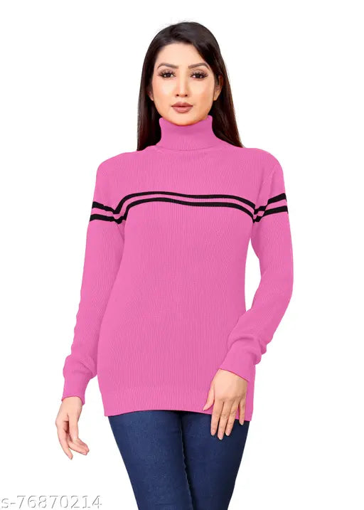 High neck women's sweatshirt, soft Indian cotton, available in S, M, L, XL sizes