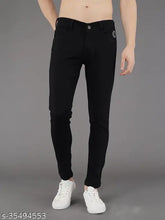 PODGE Men's black denim slim fit jeans PGMJ-016 - high-quality stretchable fabric, comfortable pockets, durable, made in India